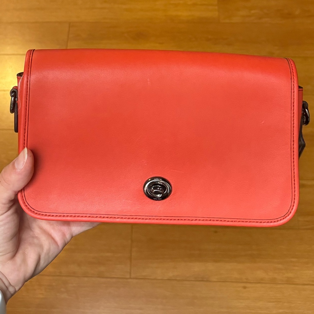 Coach Orange Clutch